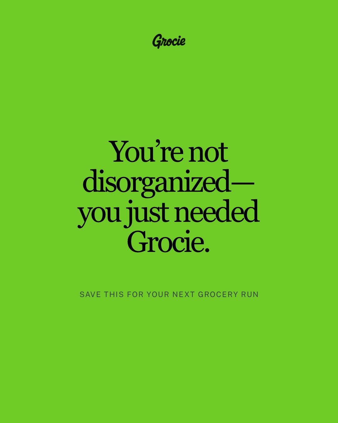 You're not disorganized—you just needed Grocie. #motivation #grocerys…