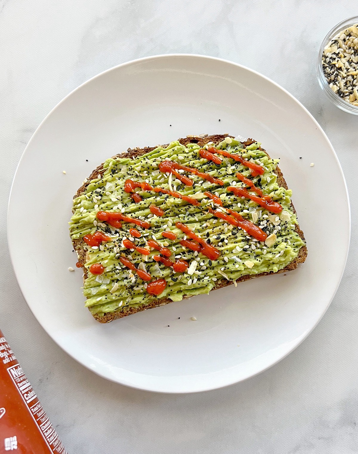 Avocado Toast with Everything Bagel Seasoning