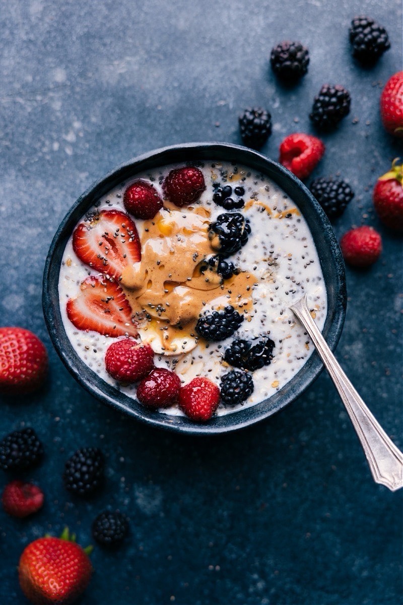 Overnight Oats With Chia Seeds