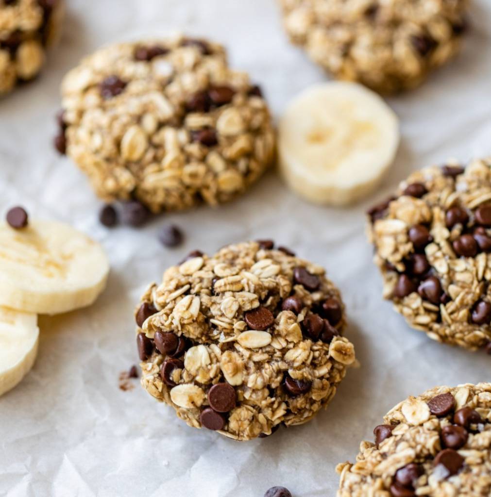 3-Ingredient Banana Oatmeal Cookies